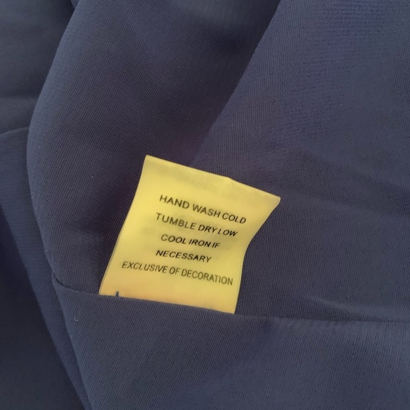 Sugar + Lips Pleated Cut Out Mini Dress Size Medium Royal Blue - Picture 5 of 8